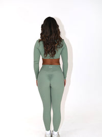 Evoke Scrunch Leggings - Sage Green
