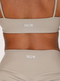 Evoke Crop Top - Taupe