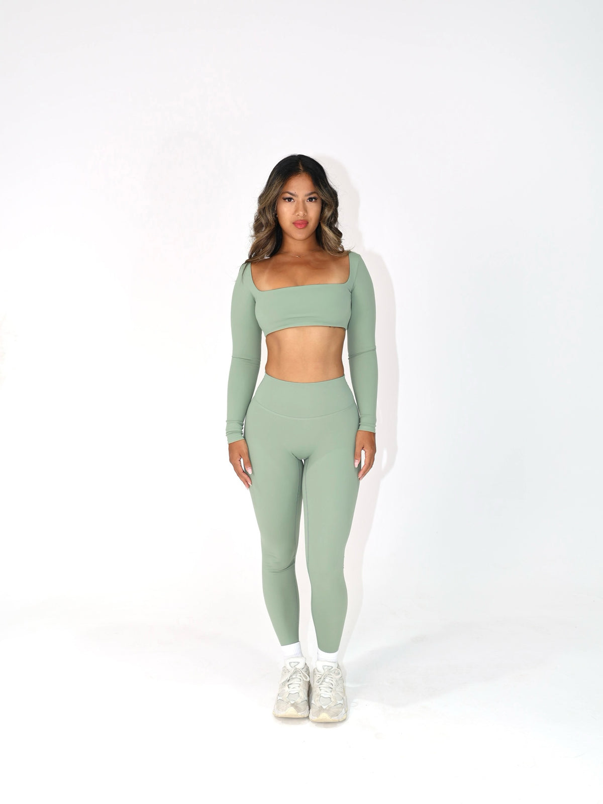 Evoke Scrunch Leggings - Sage Green
