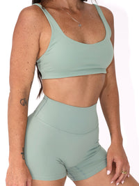 Evoke Crop Top - Sage Green