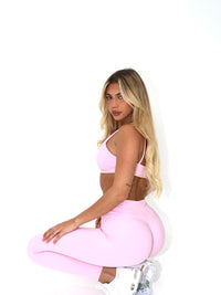 Evoke Scrunch Leggings - Soft Pink